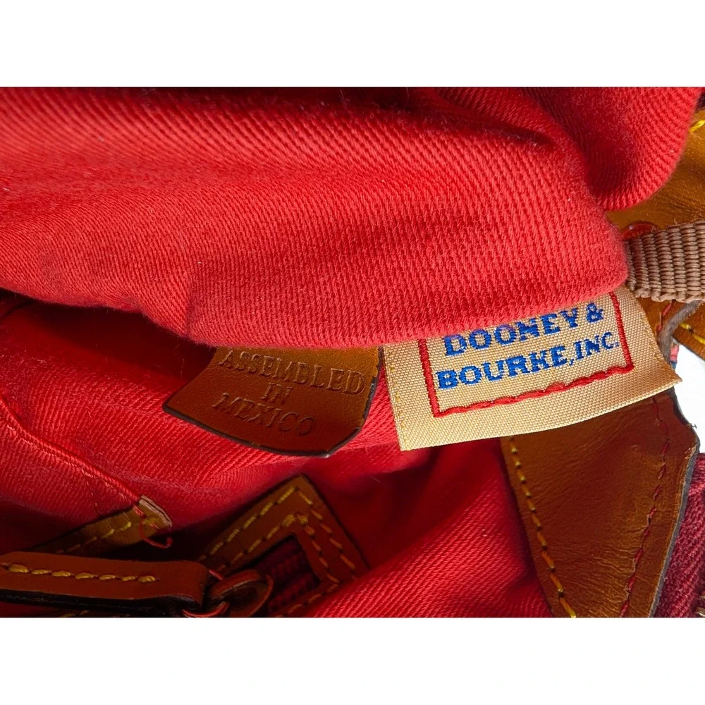 Dooney & Bourke Tartan Plaid Satchel Red Green Crossbody Bag M0028633